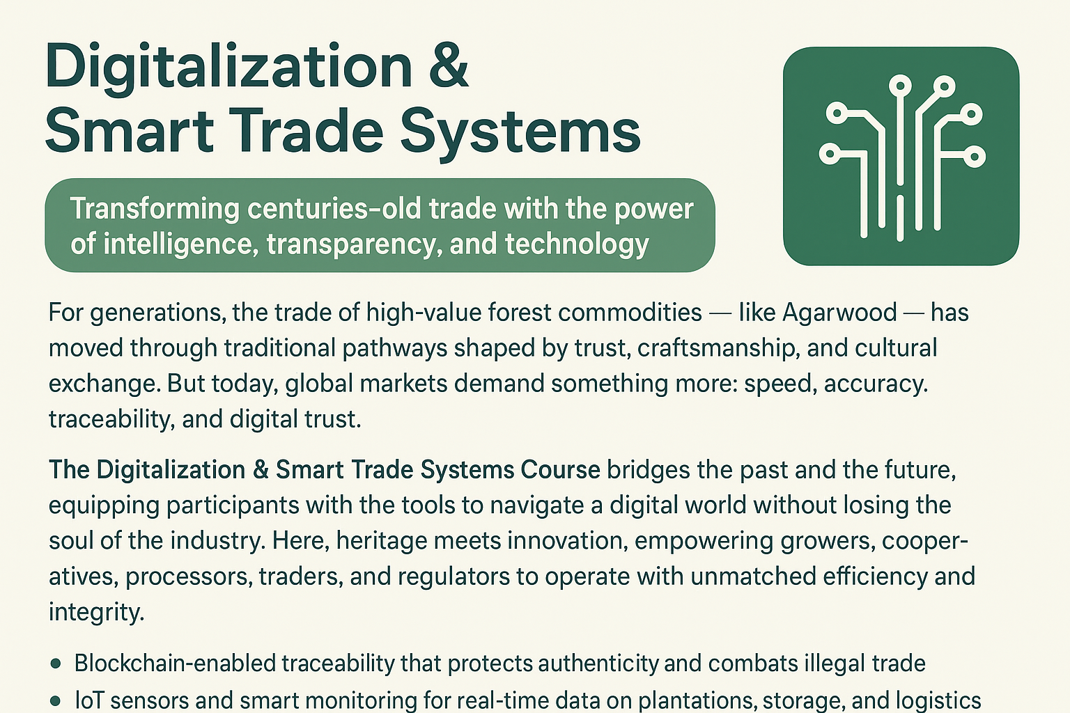 Digitalization & Smart Trade Systems