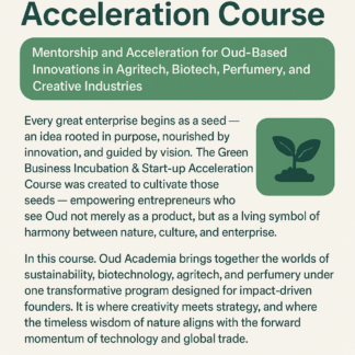 Green Business Incubation & Start-up Acceleration